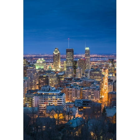Canada, Quebec, Montreal, Oratory of Saint Joseph, Elevated City View from Mount Royal Park Print Wall Art By Walter (Best Way From Montreal To Quebec City)