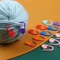 thumbnail image 4 of Mightlink 104Pcs Safety Pins Multicolor Crochet Stitch Clips Knitting Markers Locking Latch DIY Weaving Needle Hooks Sewing Tools Accessory, 4 of 6
