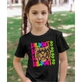 thumbnail image 2 of Wildcats Sports Fan Shirt for Women and Teens Girly Colorful Neon School Mascot Tee Black Shirt Youth Medium, 2 of 5