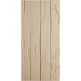 thumbnail image 3 of Ekena Millwork 22"W x 76"H Rustic Four Board Joined Board-n-Batten Pecky Cypress Faux Wood Shutters w/No Batten (Per Pair), Primed Tan, 3 of 11