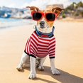 thumbnail image 3 of 4 Piezas Camisa para Perros pequeños Camiseta a Rayas Ropa para Mascotas Sudadera para Cachorros Ropa para Perros pequeños a medianos, 3 of 7