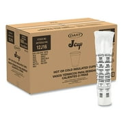 Dart Foam Drink Cups, 12 oz, Squat, White, 1,000/Carton