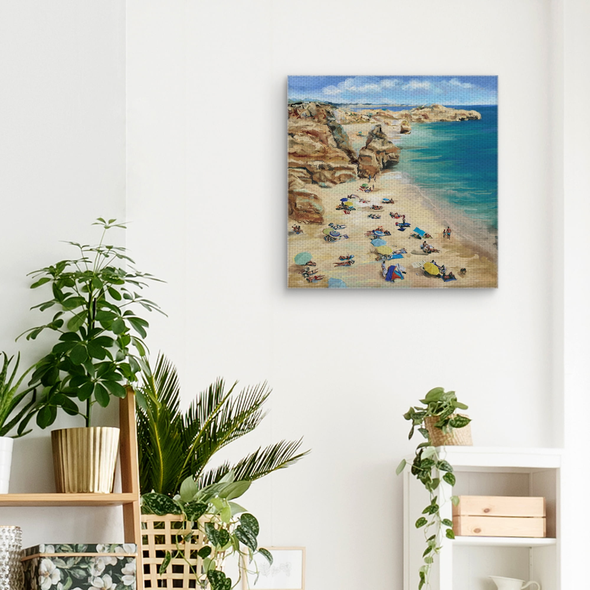 Masterpiece Art Gallery Best Kept Secret Beach View By Studio Arts Canvas Art Print 24" x 24"