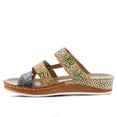thumbnail image 2 of Spring Step L’Artiste Women’s Caiman Hand Painted Leather Slide Sandal, 2 of 8