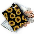 thumbnail image 2 of Estuche para monedas Qarigey Impresión digital Bolsas para llaves monedero Cremallera Poliéster Estilo conciso, 2 of 6