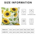 thumbnail image 5 of JEUXUS  Yellow Sunflower Throw Pillow Case Square Sofa Cushion Cover Home Decorative Armchair Bedroom Livingroom Standard Pillowcase, 5 of 5