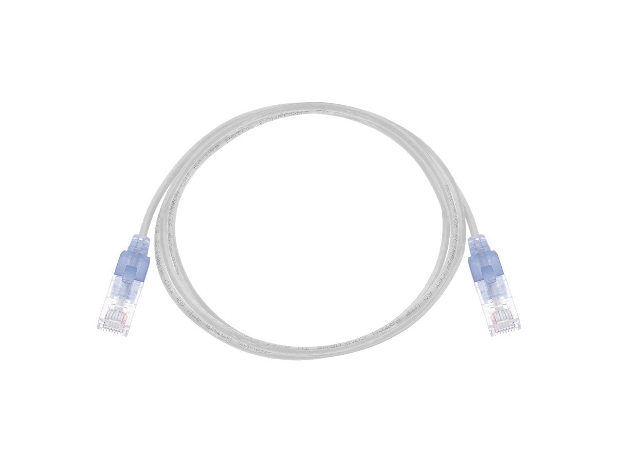 Monoprice Cat6A Ethernet Patch Cable - 5 Feet - White | Network Internet Cord - RJ45, 550Mhz, UTP, Pure Bare Copper Wire, 10G, 30AWG, 10-Pack - SlimRun Series