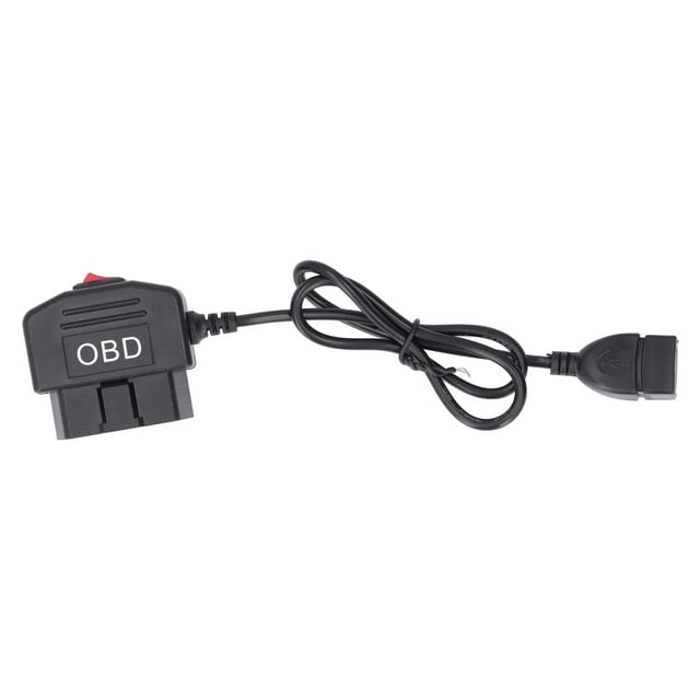 OBD Charger, Automatic Power Failure Low Voltage Protection OBD Power Adapter Cable 24 Hours Monitoring For Dash Camera DVR