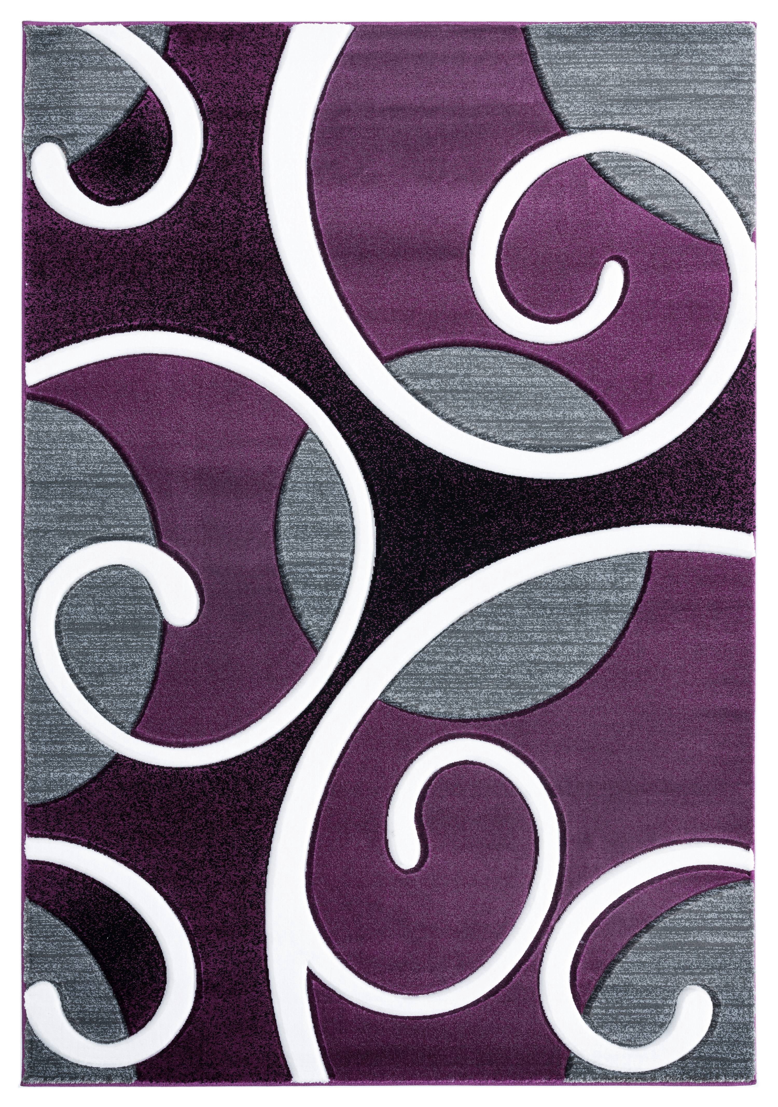 United Weavers Drachma Salona Contemporary Paisley Accent Rug, Plum, 2'7" x 4'2"