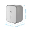 thumbnail image 6 of Wall Mounted Toilet Paper Holder for Storage White PP Material Easy to Use with Punch Free Design, 6 of 8