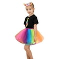 thumbnail image 3 of Utlike Girls Skirts Kids Dance Party Rainbow Color Matching Ballet Skirt Princess Dress Up For Girl Size 6 Years-8 Years, 3 of 6