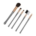 thumbnail image 1 of Kit de brochas de maquillaje, juego de brochas de maquillaje de 5 piezas, brocha de maquillaje portátil, artesanía superior, 1 of 12