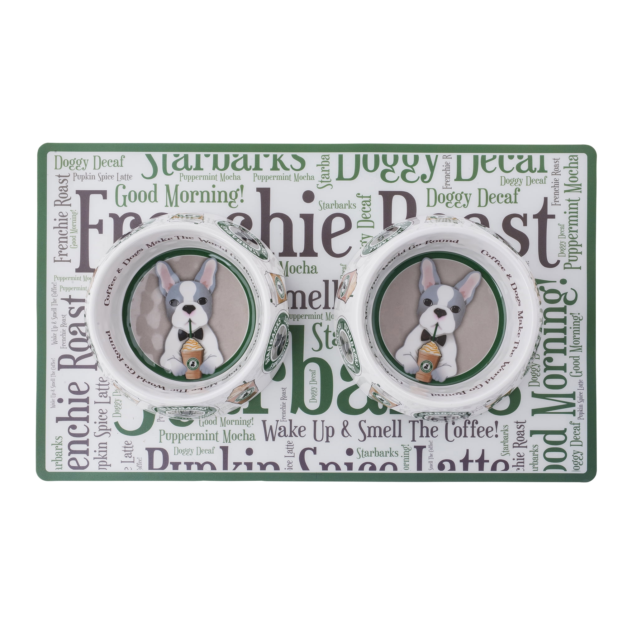  Haute Diggity Dog Bowls Collection – Set of 2 Dishwasher Safe,  Food Grade, Non-Skid, BPA Free, Chip Resistant Melamine Food & Water Bowls  with Chic, Stylish, Colorful, Fun, Unique Parody