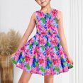 thumbnail image 1 of LOVZFMLL Robe à Manches Longues à Col Rond Imprimé Floral à la Mode pour Filles, 1 of 9