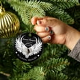 thumbnail image 5 of Personalized in Loving Memory Ceramic Ornament Christmas 2025, Frame Angel Wings Picture Memorial Ornament, Memorial Xmas Ornament Gifts, Custom Name & Photo Remembrance Christmas Ceramic Ornaments, 5 of 6