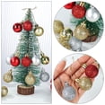 thumbnail image 4 of 24 piezas/caja de bolas de árbol de Navidad de 30 mm, pequeñas bolas colgantes, adornos para fiestas en el hogar, adornos pequeños para Navidad, suministros para Año Nuevo, 4 of 5