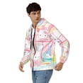 thumbnail image 5 of Sigee Sanrio S for Men's Zip-Up Hoodie Moisture Wicking and Breathable, Full Zip Hooded Sweatshirt,Small, 5 of 8