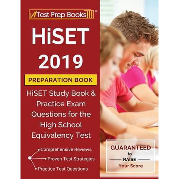 Pre-Owned HiSET 2019 Preparation Book: HiSET Study Book & Practice Exam Questions for the High School Equivalency Test (Paperback) 1628456043 9781628456042