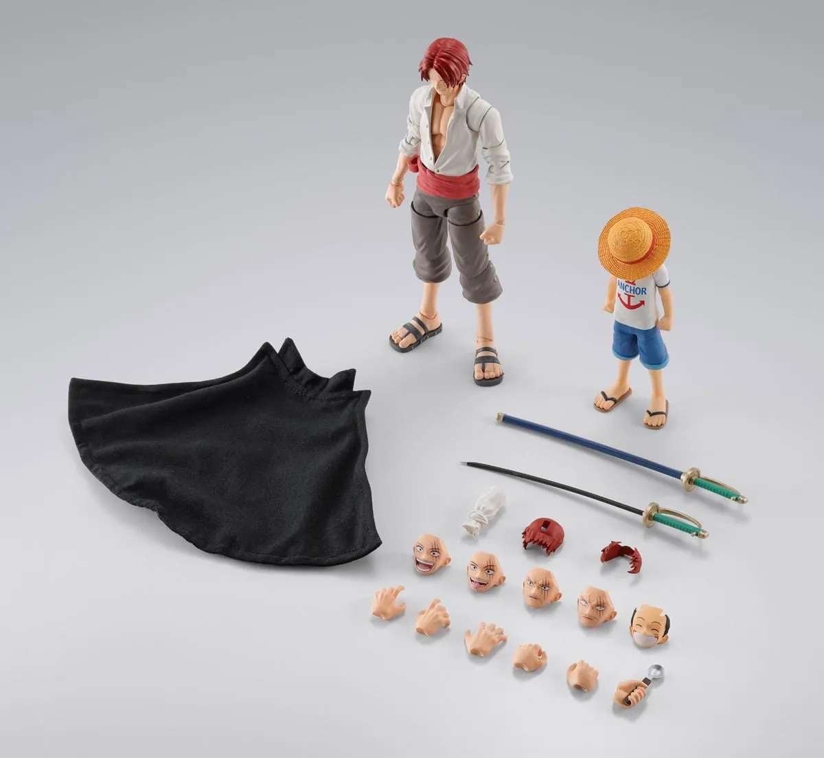 Bandai Tamashii Nations S.H.Figuarts One Piece Shanks & Monkey D. Luffy Childhood Action Figure