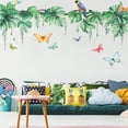 thumbnail image 3 of Tropical Leaves Wall Decals Hanging Vines Green Plants Wall Stickers DIY Removable Peel and Stick Wall Art Decals Living Room Bedroom Office Wall Decor, 3 of 8