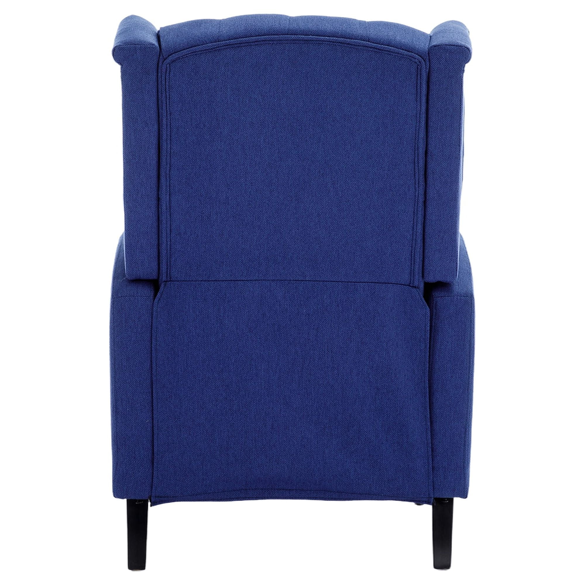 Kadyn Massage Recliner Chair, Fabric Recliner Sofa Home Theater Seating, Single Sofa Armchair Easy Lounge for Living Room, Blue