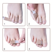 5 PCS Broken Toe Wrap Fabric Splint Cushion Bandage Finger Protector Corrector Hammer Toe Separator Foot Care