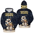 thumbnail image 3 of Happy New Year Brittany Spaniel Welcome 2025 Balloon Firework Party All Over Print 3D Hoodie Unisex Merch Hoodies Brittany Dog Lover Gifts Idea - 01014, 3 of 6