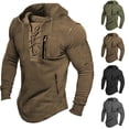 thumbnail image 6 of Fashion Mens Tactical Hoodie Military Hooded Sweatshirt Outdoor Pullover Vintage, 6 of 9