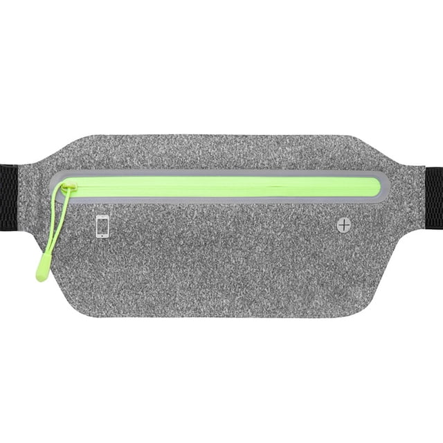 Hukapapa - Riñonera ultrafina para correr, ligera, sin rebote, para entrenamiento, viajes y actividades al aire libre, color gris