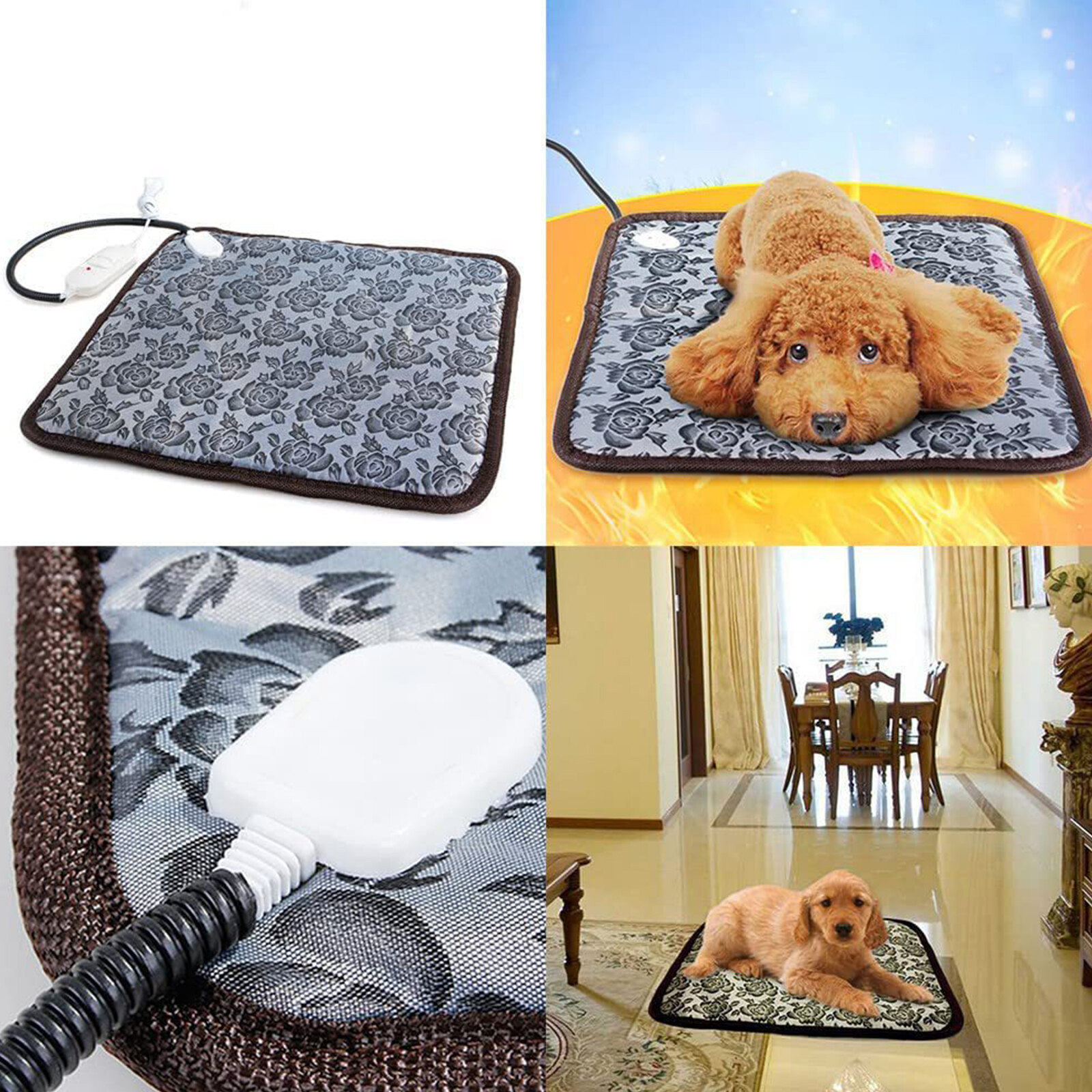 Hinzonek Heated Pet Bed Mat for Cats and Dogs photo 7