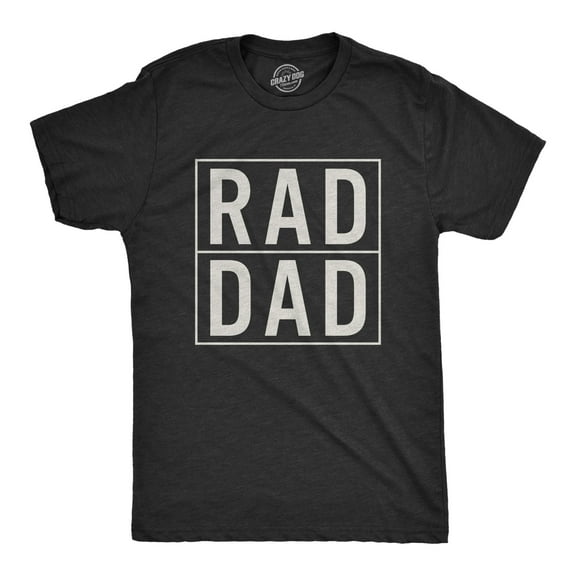 Mens Rad Dad Funny Cool Best Dad Fathers Day Family Gift T shirt for Dads Graphic Tees