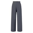 thumbnail image 4 of Women's Elastic Waist Wide Leg Pants - Loose Comfy, with Pockets, 4 of 6