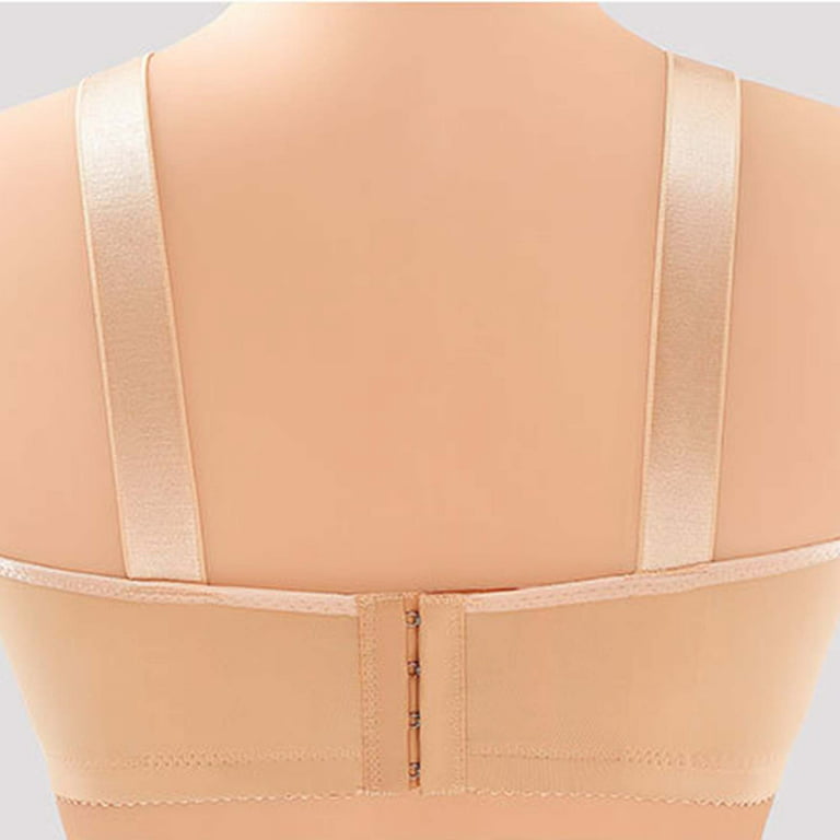 Ozmmyan Wirefree Bras for Women ,Plus Size Adjustable Shoulder Straps Lace  Bra Wirefreee Extra-Elastic Bra Active Yoga Sports Bras 36B/C-46B/C, Summer