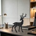 thumbnail image 6 of Christmas Reindeer Figurine Decor, Festive Home Figurine Christmas Holiday Elk Sculpture Ornamenttabletop Decor,Living Room Office Desk Decorative Statue, 6 of 6