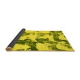 thumbnail image 2 of Ahgly Company Indoor Square Abstract Yellow Modern Area Rugs, 5' Square, 2 of 4