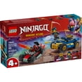 thumbnail image 3 of LEGO NINJAGO Rogue vs. Drix Race Car Duel Building Toy for Preschool Kids - Ninja Toy with Starter Brick for Boys & Girls, 4+ - Gift Idea for Birthdays & Dragons Rising Fans - 71840, 3 of 8