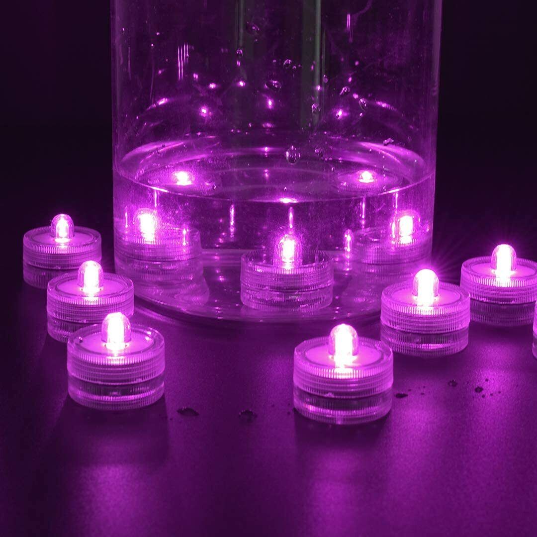 10 Pack Tea Light Submersible waterproof battery operated candle