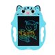 thumbnail image 1 of Tablero de escritura LCD a color de 8,5" con bonito gato (azul), tablero gráfico, tablero de dibujo para niños, tablero de escritura con borrador portátil, tablero de dibujo de números para niños y n, 1 of 5