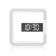 thumbnail image 2 of Reloj de alarma digital autoadhesivo monitor nocturno de monitor nocturno relojes de proyección de termómetro decoración del hogar para sala de estar de dormitorio Inevent EL022659-00, 2 of 7