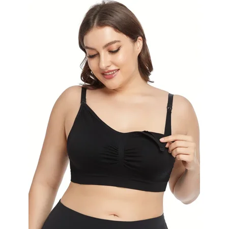 

G.D-1 Maternity Solid Comfortable Wireless Nursing Bra