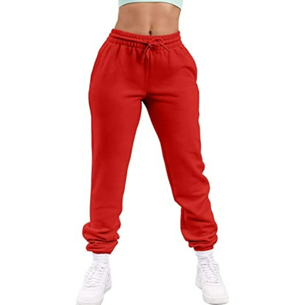 drawstring waist solid sweatpants
