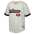 thumbnail image 2 of Youth Mitchell & Ness Jerry Rice Cream San Francisco 49ers Retired Player Name & Number Baseball Jersey, 2 of 3
