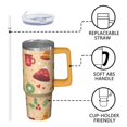 thumbnail image 3 of 30 Oz Plaid Christmas Tree Tumbler With Handle, Coffee Travel Mug Cup, Holiday Present, 3 of 5
