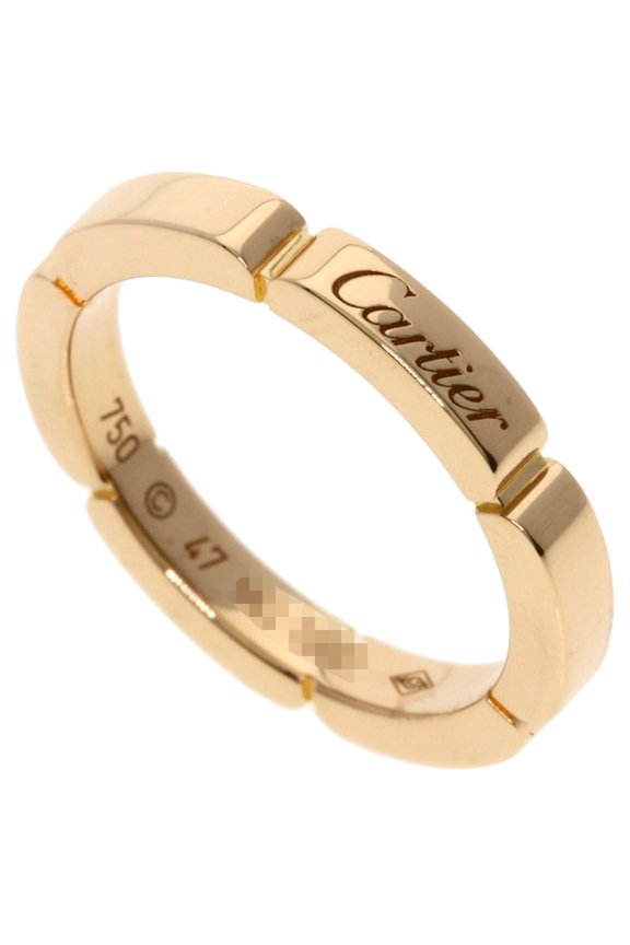 Pre-Owned Cartier Maillon Panthre #47 Ring, 18K Pink Gold, Women's.