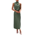 thumbnail image 1 of Vestido PRETTYGARDEN 2025 Verano Maxi de Satén sin Mangas XXL, 1 of 7