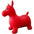 Red Horse Bouncer Inflatable Space Hopper for Kids Rideon Bouncy