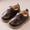 Brown, variant on Luogg Fashion Autumn Toddler And Boys Casual Shoes Thick Sole Round Toe Buckle Shoes Size 18-24 Months Beige