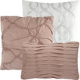 thumbnail image 4 of Nanshing Minny Puckered Pintuck 7-Piece Comforter Set, King, Blush, 4 of 4