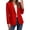 Red, variant on Women's Blazer Business Casual Lapel Collar Long Sleeve Open Front Work Office Suit Jackets with Pockets