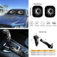 thumbnail image 5 of Yuyamidu Sun and Moon Car Seat Cover Full Set of 16 Black Steering Wheel Cover Seat Belt Strap Cover Sunshade Gear Shift Hand Brake Cover Rear View Mirror Cover Coaster Keychain Car Decor, 5 of 7
